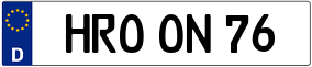 Truck License Plate